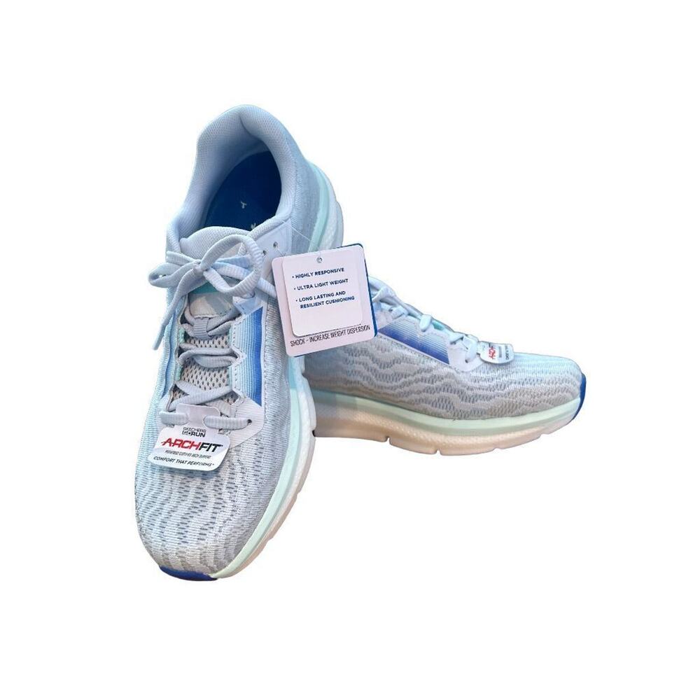 7.5 M Skechers Go Run Ride 10 Light Grey 172045/LTGY Women's NWOB